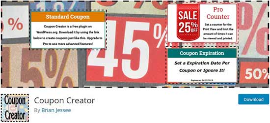 Coupon Creator - WordPress coupon code  plugin